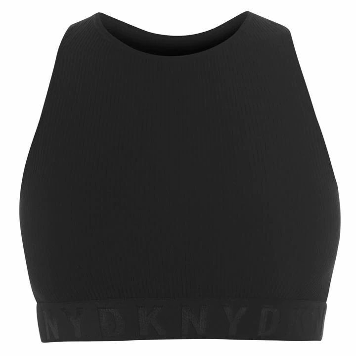 DKNY Litewear Ribbed Bralette - Black