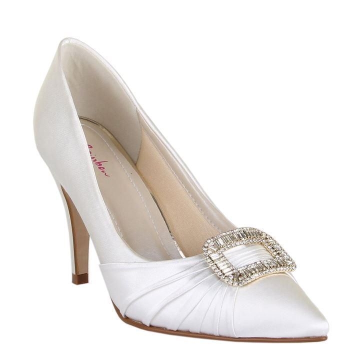 Samantha diamante buckle heel shoes