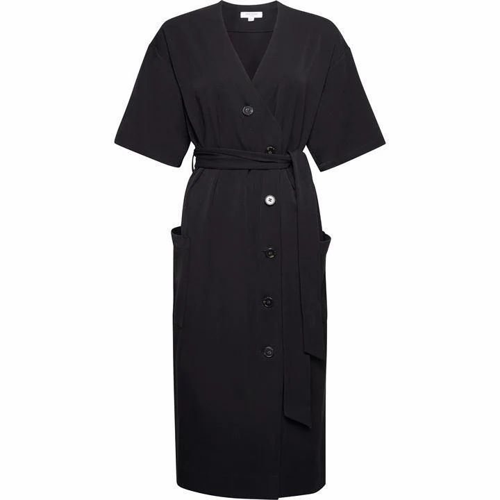 Great Plains Marina Texture Dress - Black