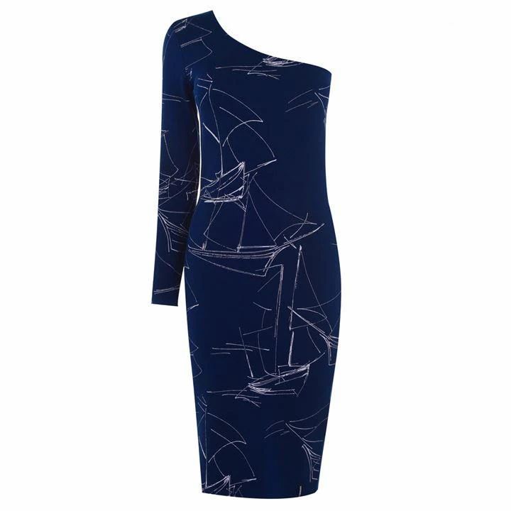 Superdry Asymmetrical Dress - Blue