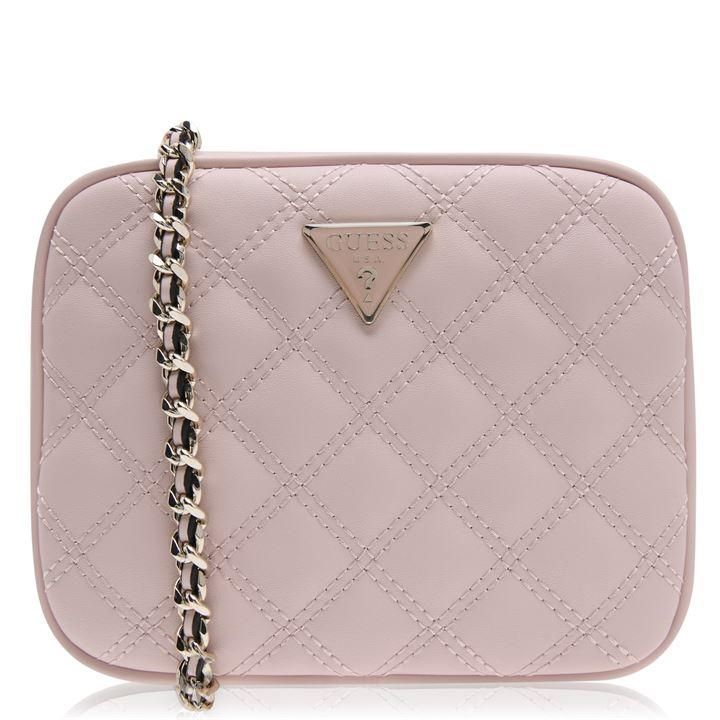 Guess Cessily Quilted Camera Bag - NUDE NUD