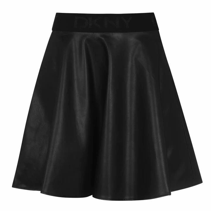 Dkny Pu Skirt - Black