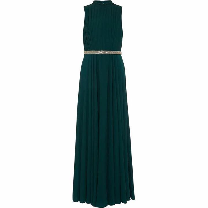 Phase Eight Nicola Embellished Maxi Dress - Peacock Green