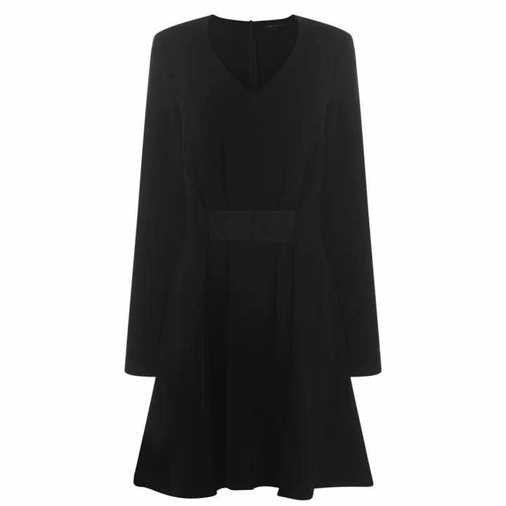 Armani Exchange Long Sleeve Dress - Black