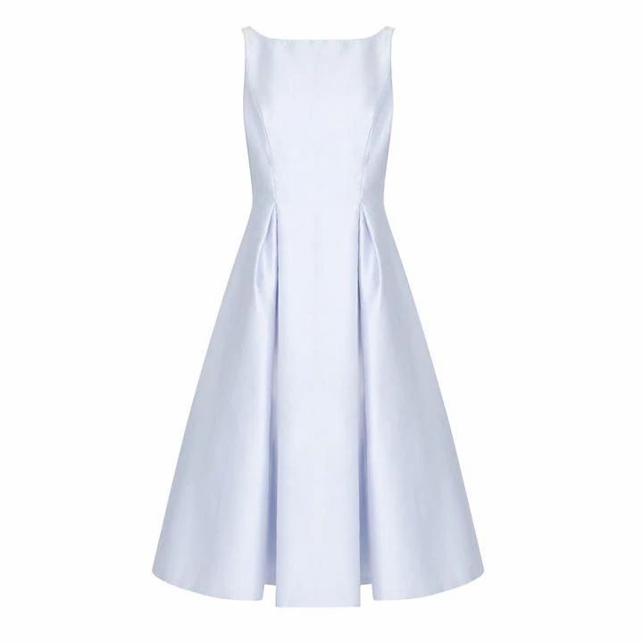 Adrianna Papell Tea Length Dress - Light Blue