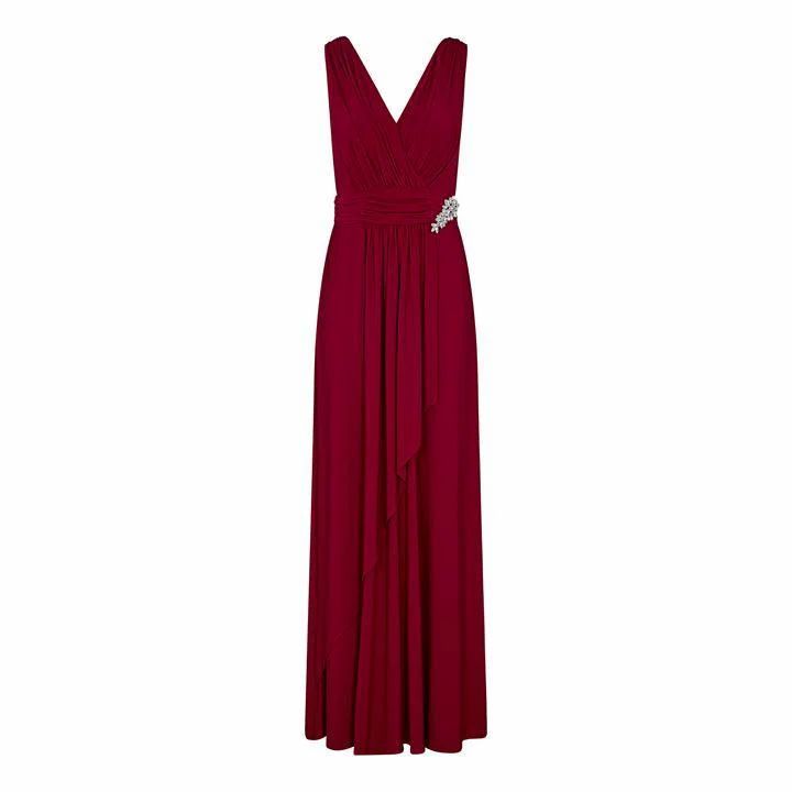 Ariella London Ariella Akita Jersey Maxi Dress - Red