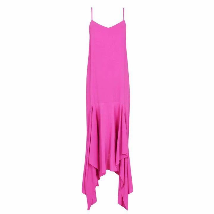 Solace Solace Sleeveless Camisole Pink Frilled Dress Womens - Pink