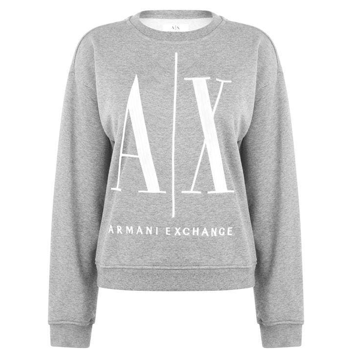 Armani Exchange Armani Logo Sweater - Grey