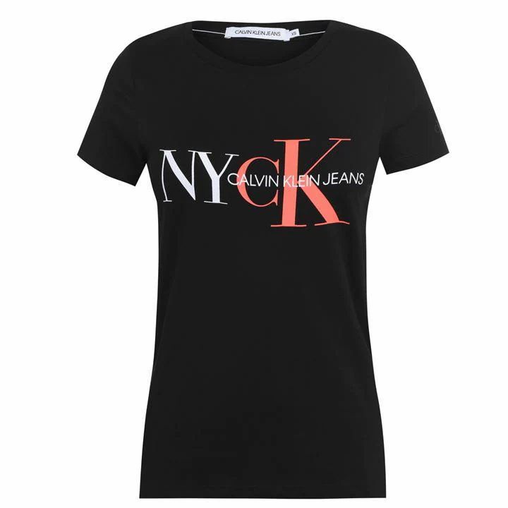Calvin Klein Jeans NYCK Slim T Shirt - BAE Black