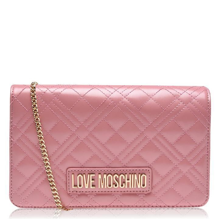 Love Moschino Super Quilted Mini Crossbody Bag - ROSE621
