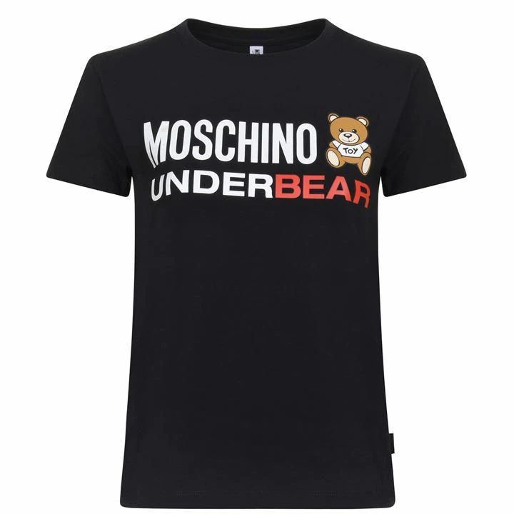 MOSCHINO Short Sleeved T Shirt - Black
