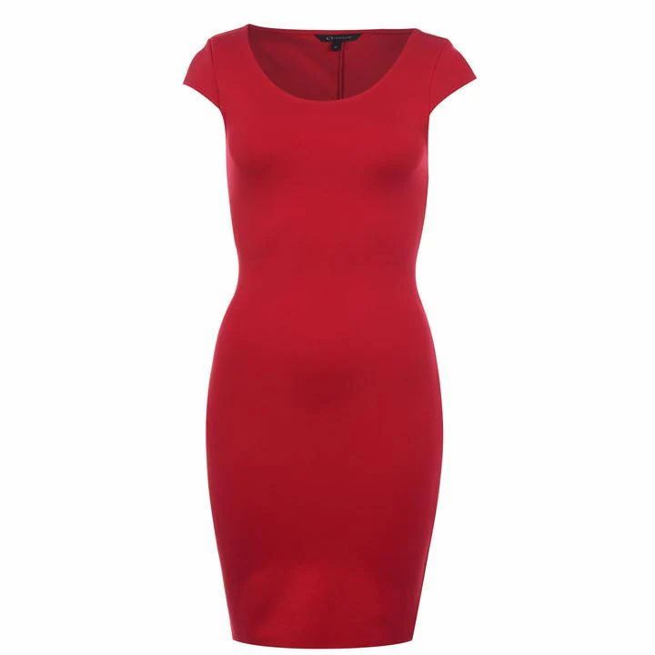 Armani Exchange Mini Jersey Dress - Red