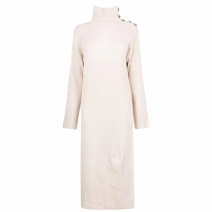 See By Chloe Embroidered Knit Dress - 20R Light Camel