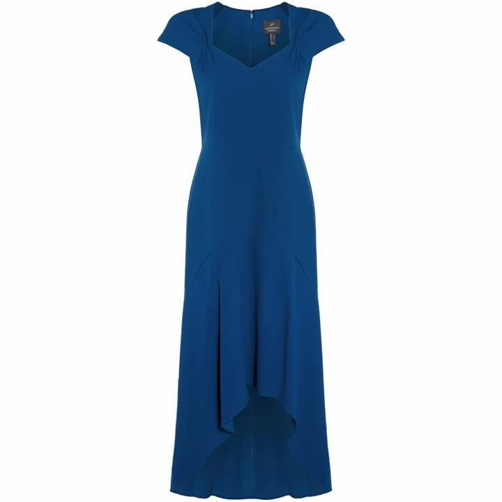Adrianna Papell Divine Crepe High Low Dress - Blue