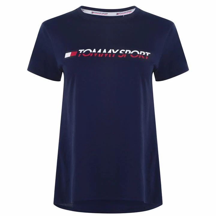 Tommy Sport Logo T Shirt - Blue