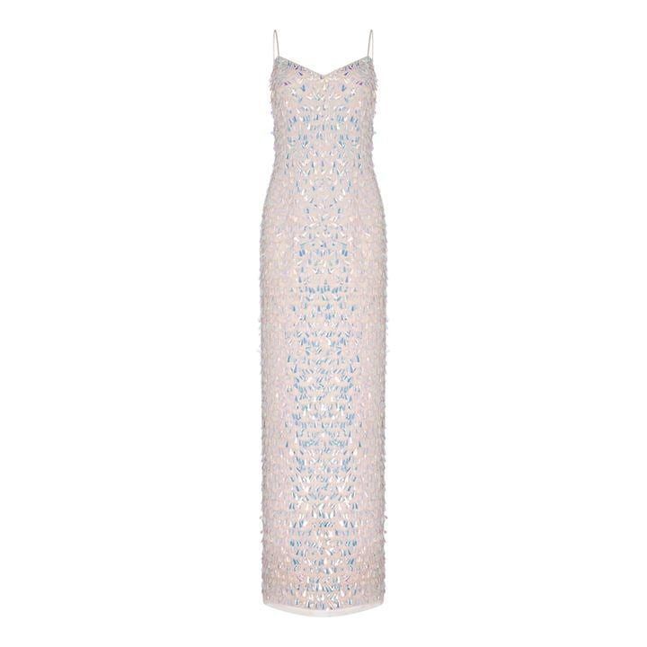 Adrianna Papell Beaded Slim Gown - Pink
