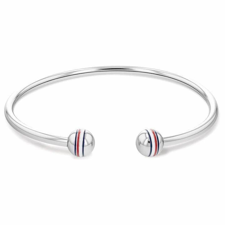 Tommy Hilfiger Tommy Dress Strap Bangle - Silver