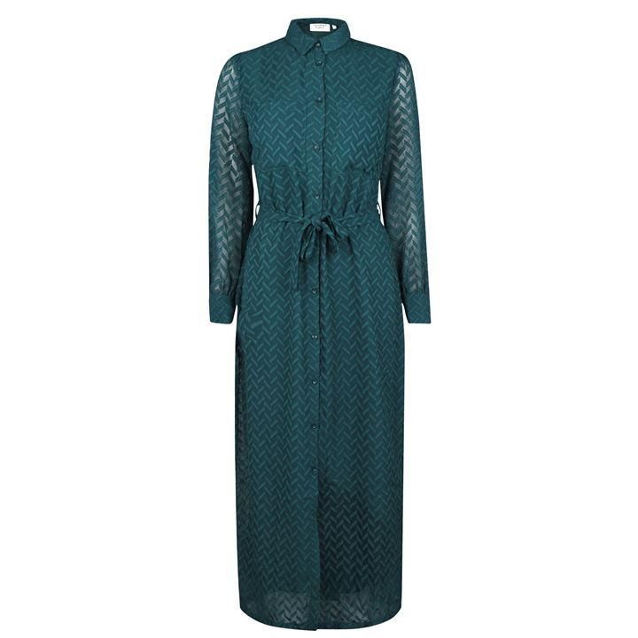 Another Label Provence Long Sleeve Dress - 4308 Pnd Green