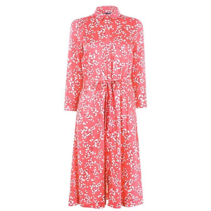Joules Briony Shirt Dress - Red Ditsy