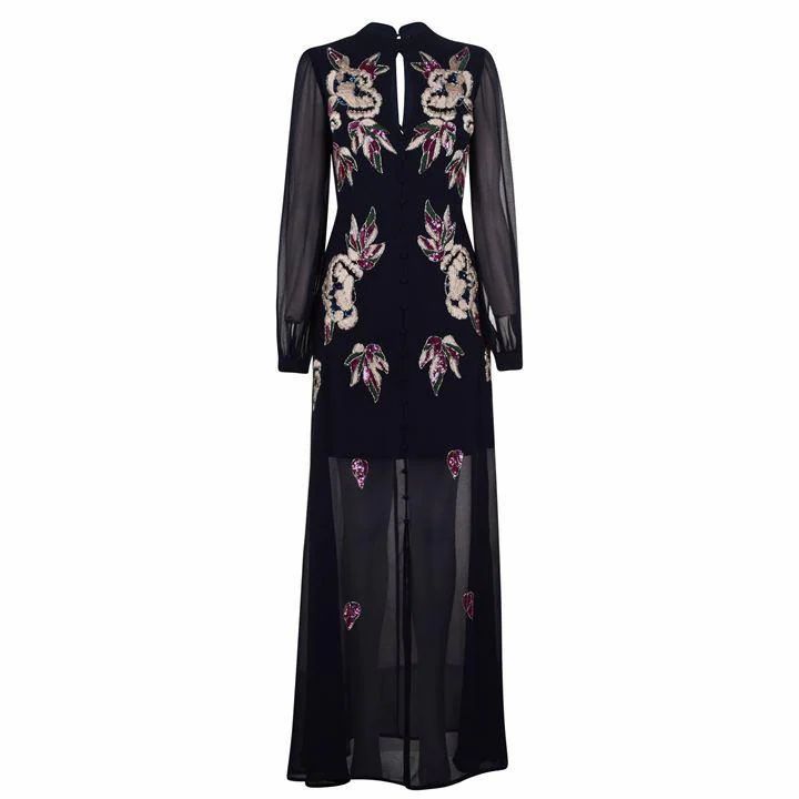 Frock and Frill Godiva Embellished Maxi Dress - Black
