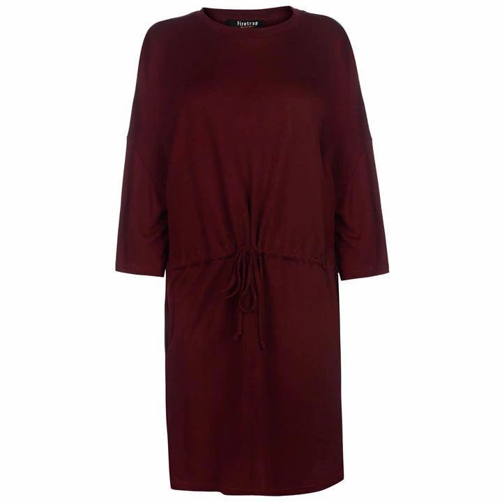 Firetrap Blackseal Drawcord Dress - Burgundy