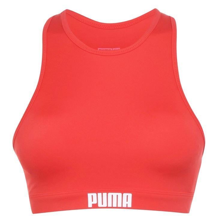 Puma Racer Back Swim Top - Red