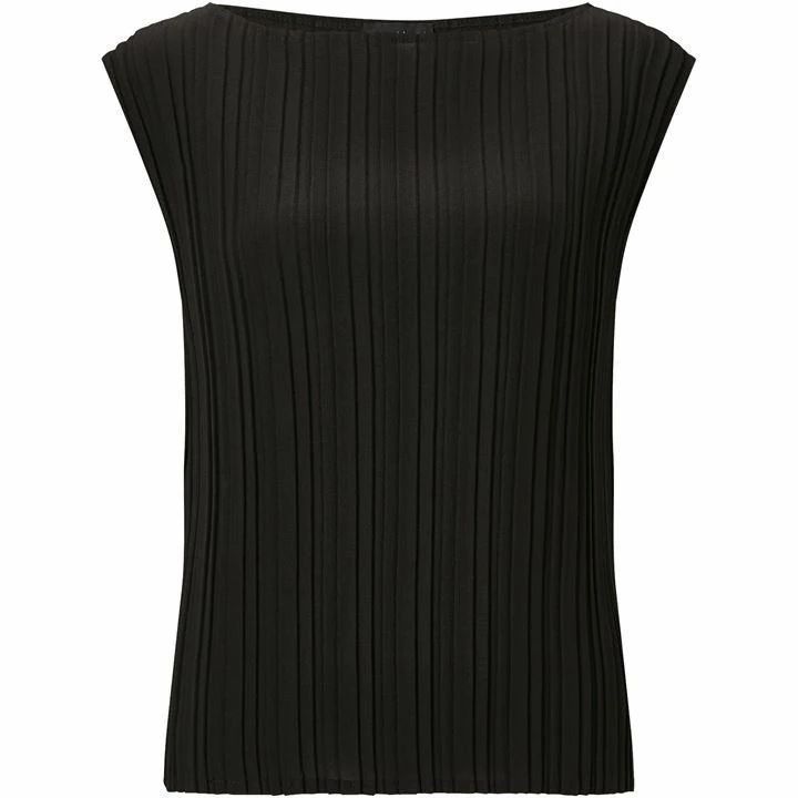 Pleated Sleeveless Top