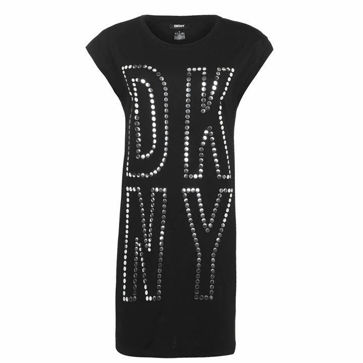 DKNY Mirrored T Shirt - Black/Silver