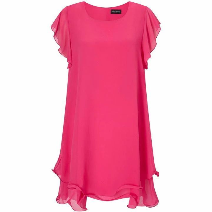 James Lakeland Ruffle Sleeve Dress - Pink