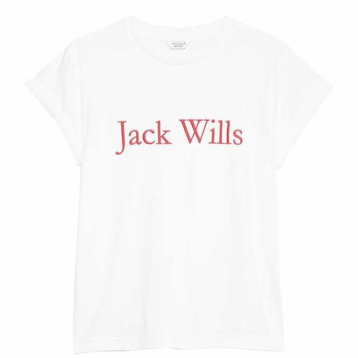Jack Wills Signature Logo T-Shirt - White