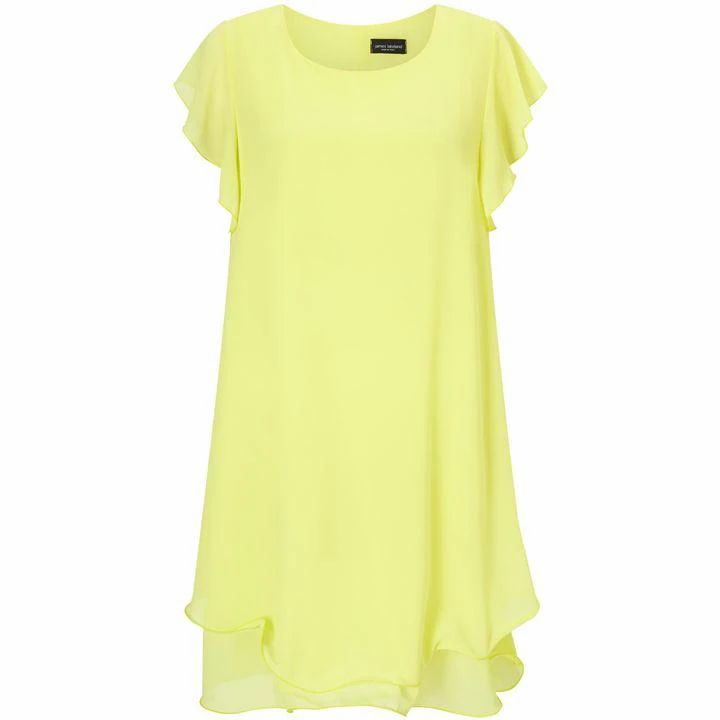 James Lakeland Ruffle Sleeve Dress - Yellow