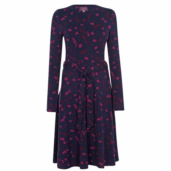 Joules Thea Jersey Dress - NavyBerryFloral