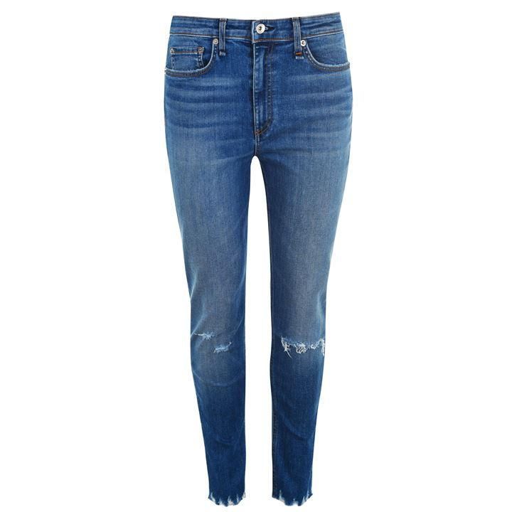 Nina High Rise Ankle Grazer Jeans