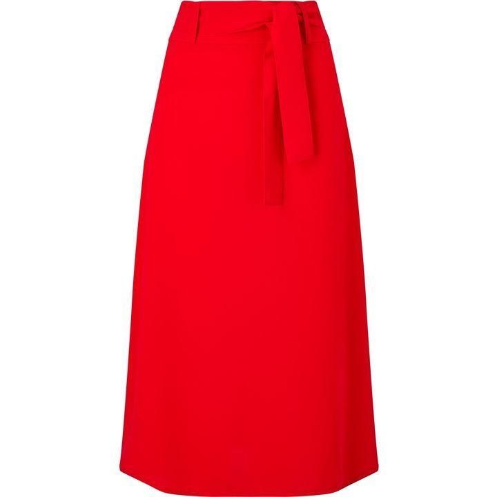 James Lakeland Cady Skirt W Belt - Red