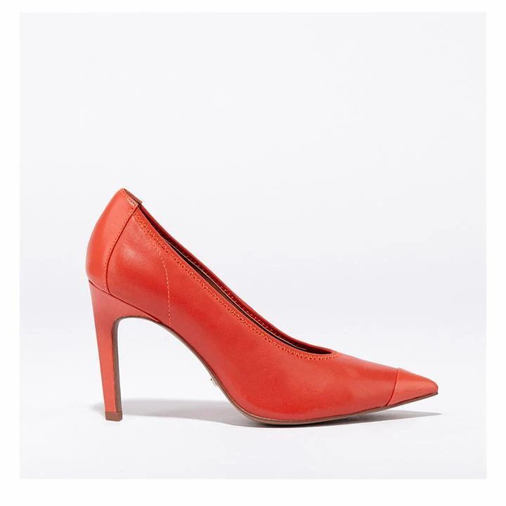 Reiss Lowri Court Shoes - Red