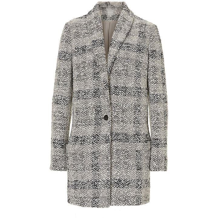 Tweed cocoon coat