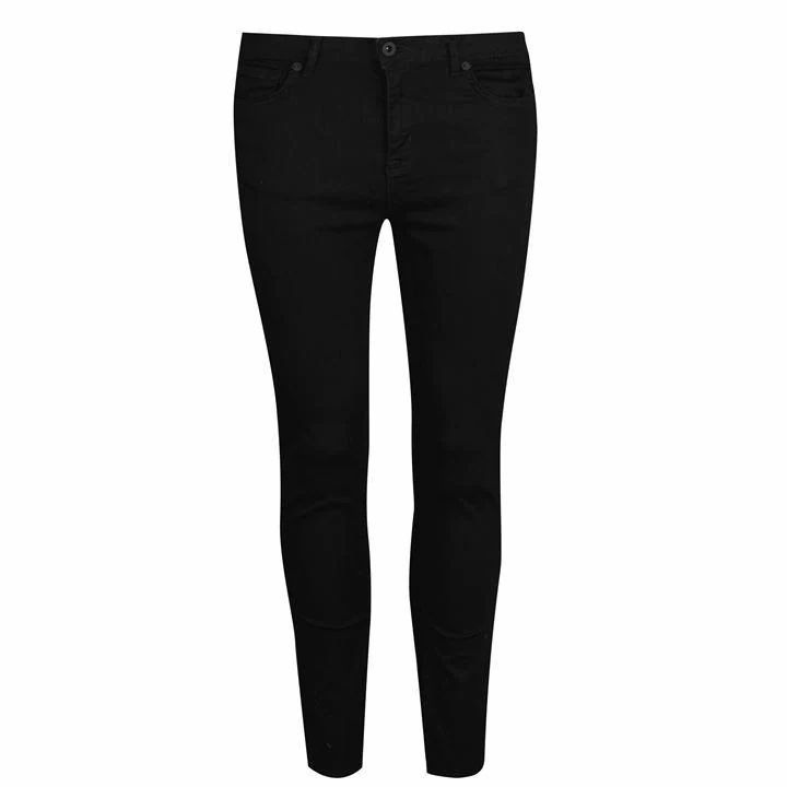 Jack Wills Fernham Cropped Super Skinny Jeans - Black