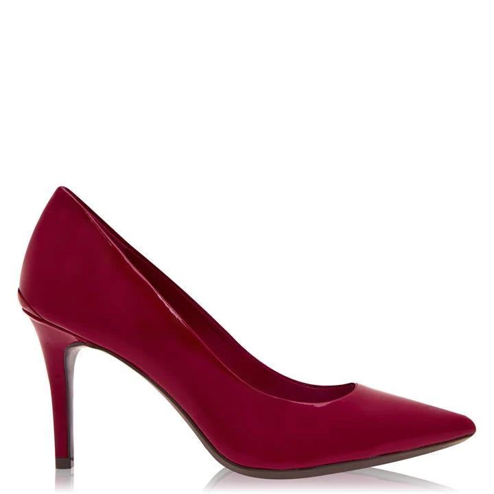 Calvin Klein Gazel Pump Patent Leather Heels - Red