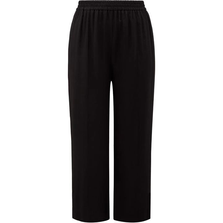 Forever New Petra Curve Wide Leg Pintuck Pant - Black