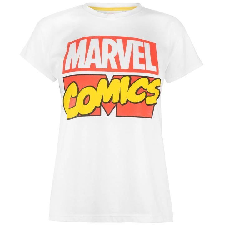 Character Short Sleeve T Shirt Ladies - Marvel
