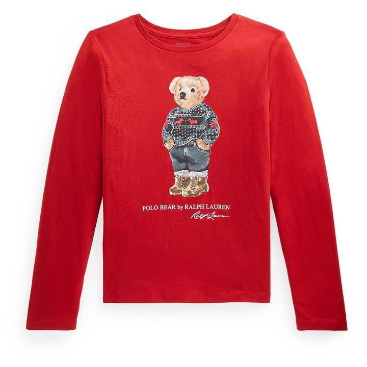 Polo Ralph Lauren Polo Ralph Lauren LS Bear T Shirt - Red