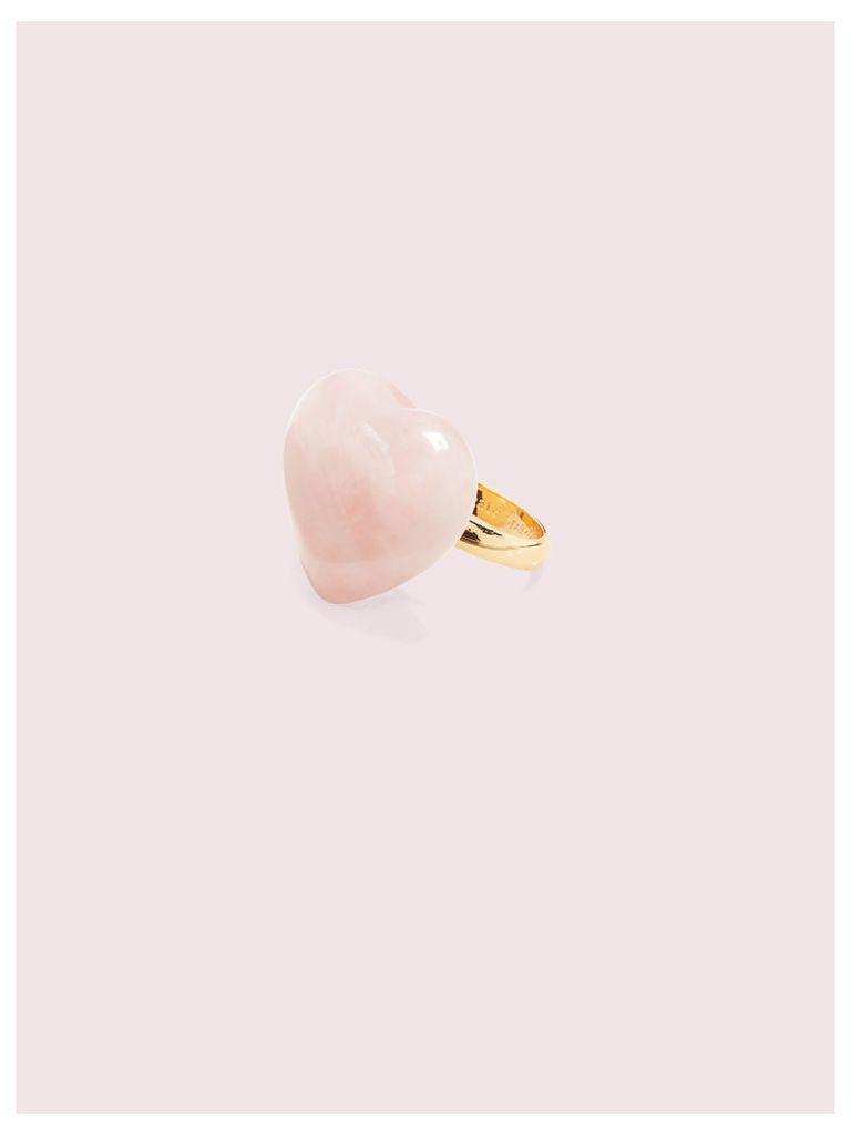 Open Heart Stone Cocktail Ring - Pink - J1/2 (Us 5)