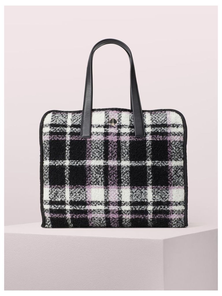 Morley Plaid Large Tote - Black Multi - One Size