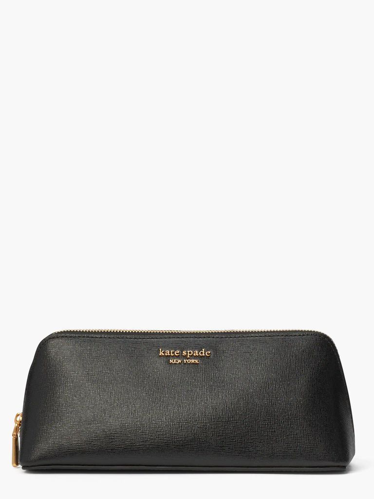 Kate Spade Morgan Saffiano Leather New Cosmetic, Black, One Size