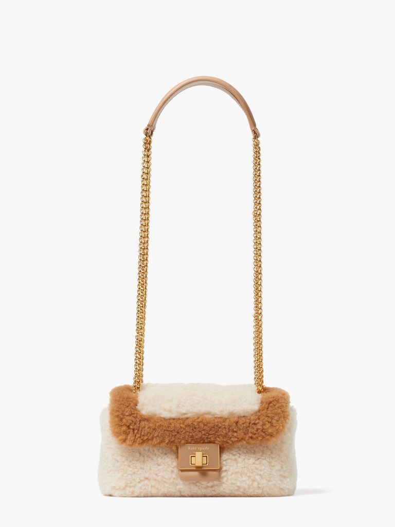 Kate Spade Evelyn Faux Shearling Small Shoulder Crossbody, Multi, One Size