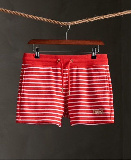 Women's Orange Label Classic Shorts Red / Red Stripe - Size: 8