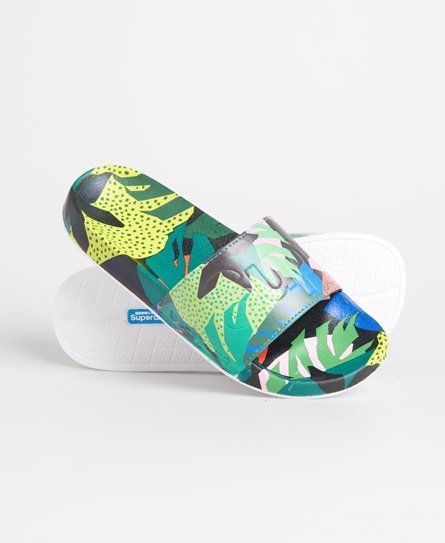 Women's All Over Print Beach Sliders Multiple Colours / Cut Out Tropical - Size: S