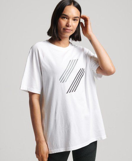 Women's Sport Core Short Sleeve T-shirt White / White Graphic - Size: 12