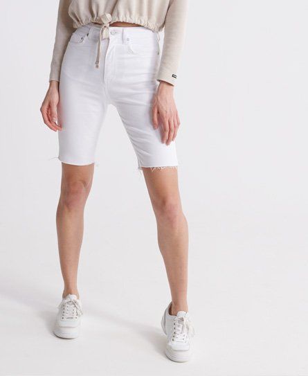 Women's Kari Long Line Shorts White / Denim Optic White - Size: 25
