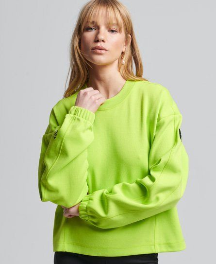 Women's Code Tech Crew Sweatshirt Green / Lime Punch - Size: XS/S
